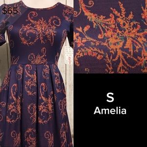 Solid Floral Print Amelia